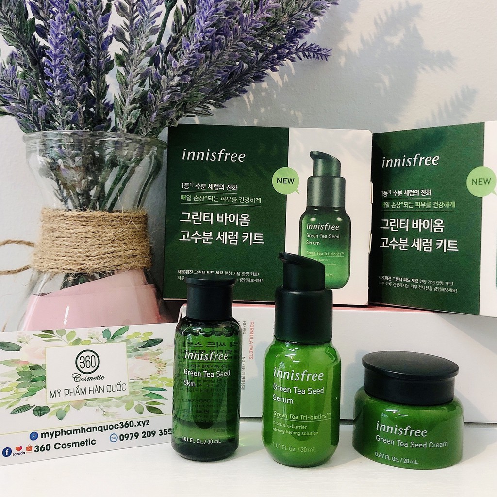 [Mini size] Set Dưỡng Serum Trà Xanh Đặc Biệt Innisfree Special Gift Set [Green Tea Seed Serum]