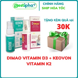 Combo tăng chiều cao dimao vitamin d3 + keovon vitamin k2