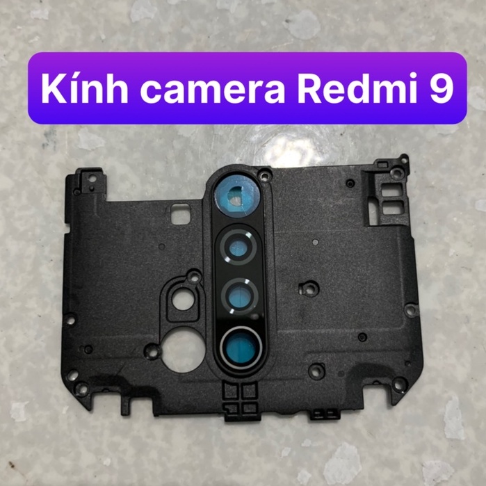 bộ kính camera xiaomi redmi 9 - gồm kính và vành