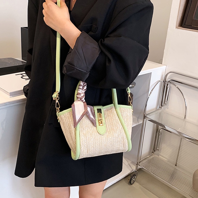 IELGY Túi cói Đan Rơm Chất Lượng Cao Thời Trang Cho Nữ