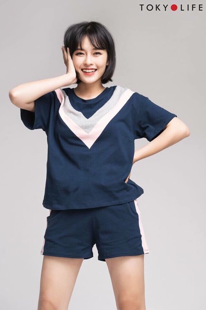 Bộ đồ mặc nhà/ đi chơi chất cotton dày dặn thoáng mát