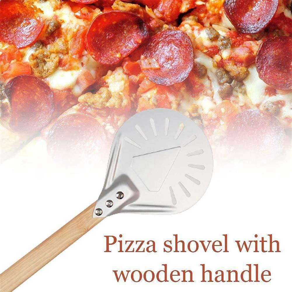 Xẻng Xúc Bánh pizza / pizza Tay Cầm Gỗ Chống Trượt Nhỏ Gọn Dành Cho Nhà Bếp Ngoài Trời
