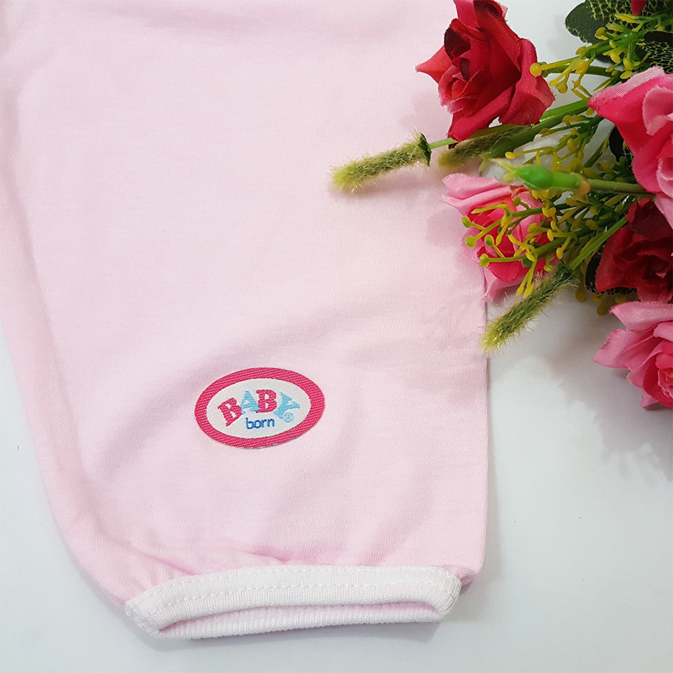 Quần Dài Baby Born Màu Trơn Cho Bé Sơ Sinh Chất Cotton Mềm Mại