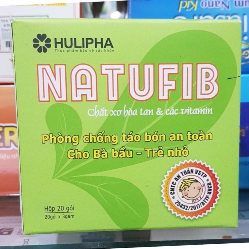 NATUFIB – HỖ TRỢ ĐIỀU TRỊ TÁO BÓN RỐI LOẠN TIÊU HÓA Ở TRẺ (20 GÓI) Chính Hãng
