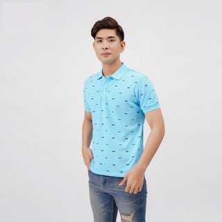 Áo thun nam cổ bẻ in hình cá doliva - at08