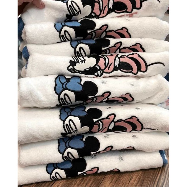 Bộ nỉ băng lông Primark Mickey xanh dư xịn cho bé gái 6m-3y
