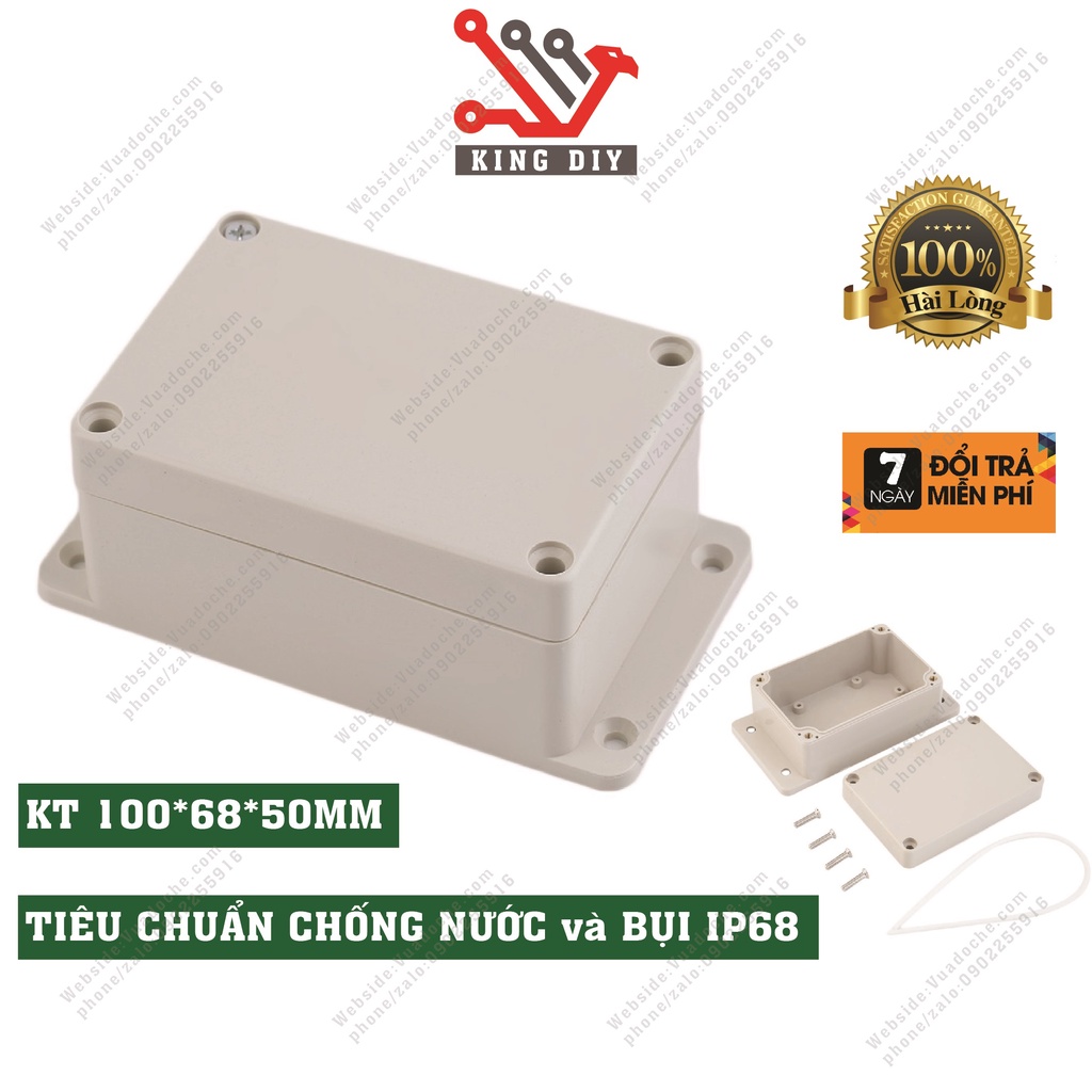 Hộp nhựa kỹ thuật điện chống thấm nước ngoài trời 100% chống nước