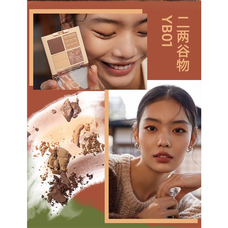 Bảng phấn mắt Into You bốn màu tông đất thời trang tinh tế trẻ trung cho nữ