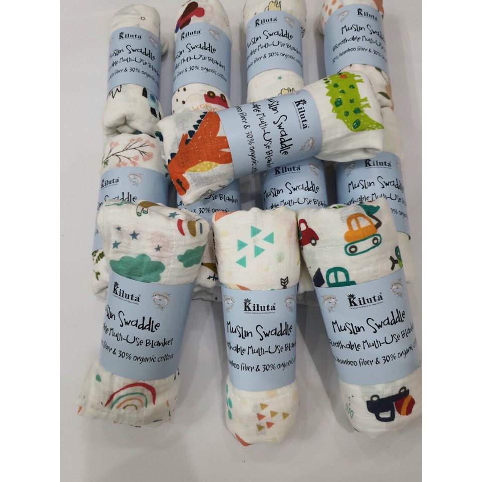 Khăn/chăn aden sợi tre  dùng cho bé tấm