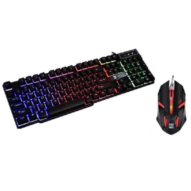 Bàn phím Chuôt Chơi Game R8 1822 - 1602 Led Màu Chính hãng + Tặng Lót Tyloo