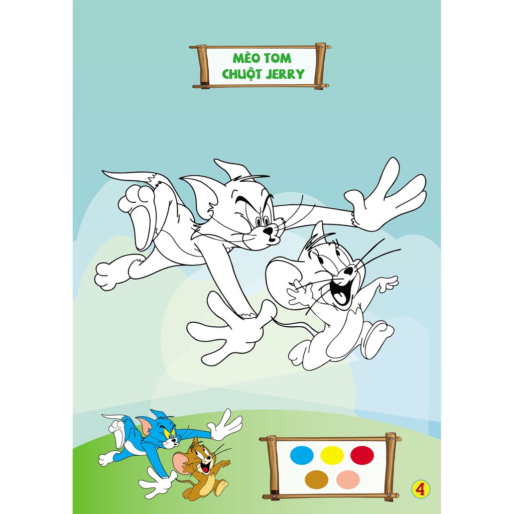 Sách - Tô Màu Đôi Tay Màu Nhiệm - Những Người Bạn Hoạt Hình