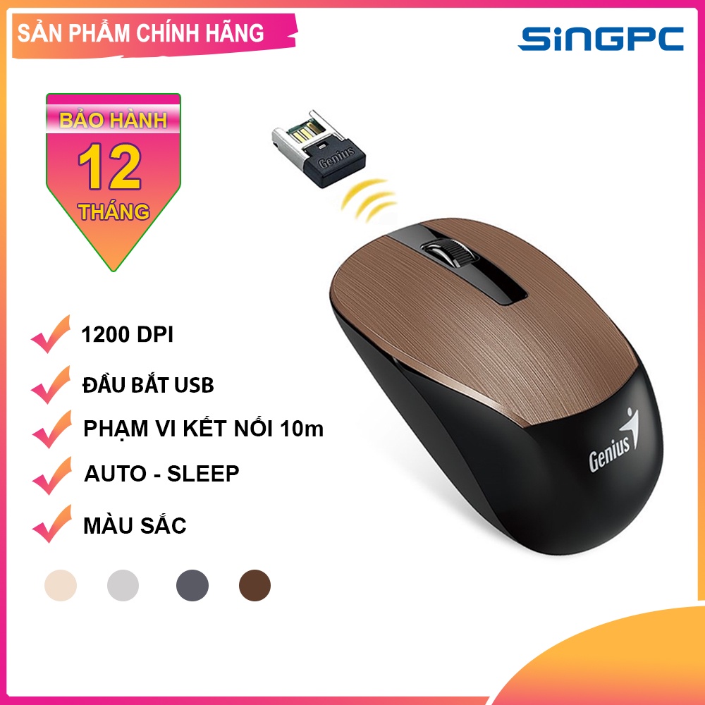 Chuột không dây Genius NX-7015 - Hàng Chính Hãng