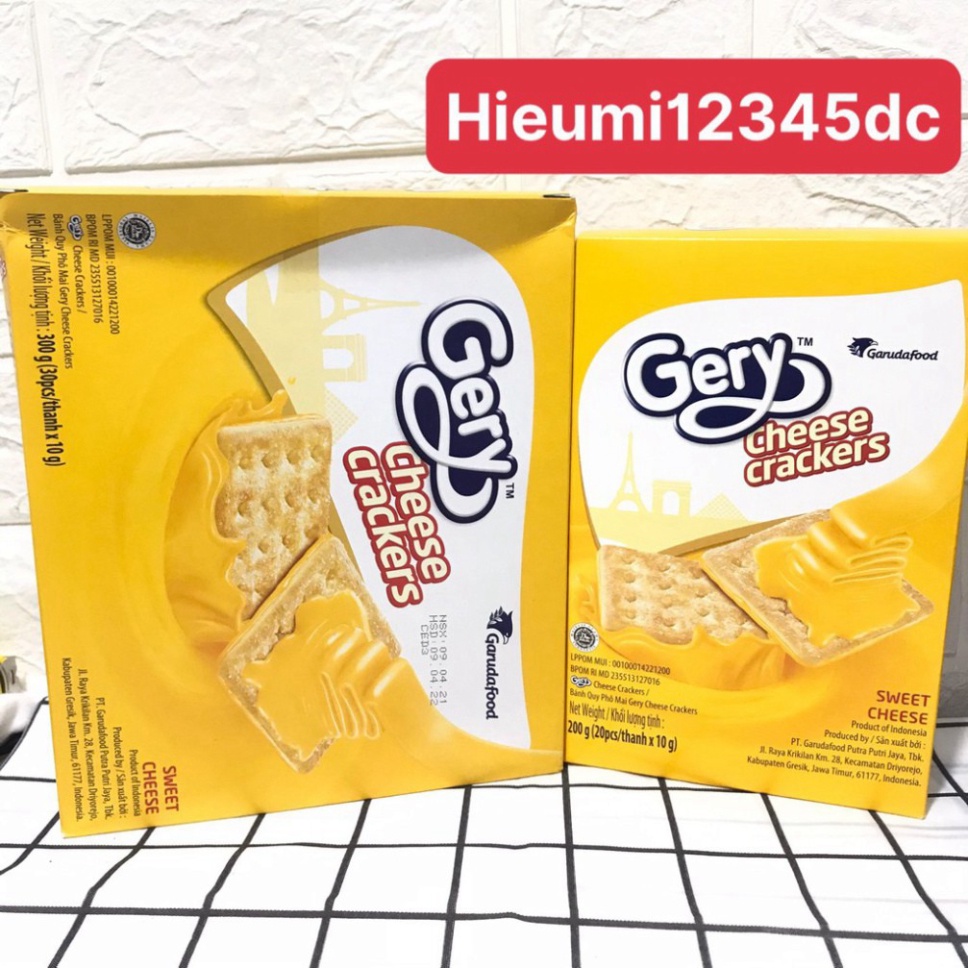 Bánh Gery Phô Mai Cheese Cracker 180-270g