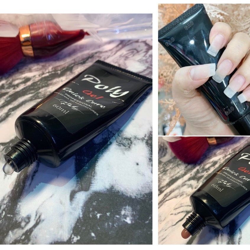 Gel gôm đắp móng úp móng hàn, gel tuýp đắp móng nail