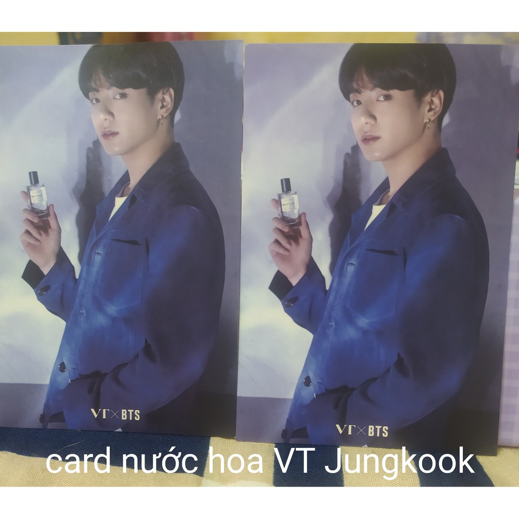 Card nước hoa BTS X VT. Jin, RM, Jungkook. Suga. V. Jimin