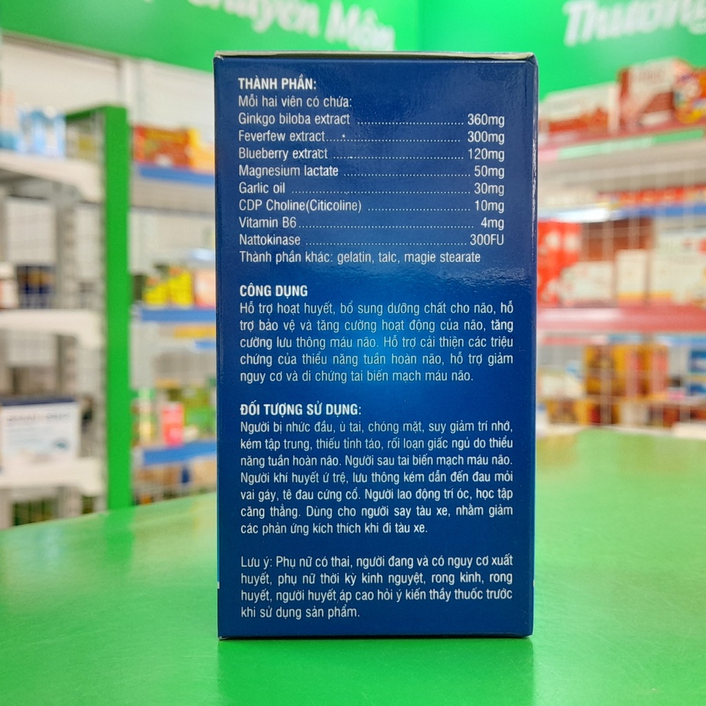 Ceremax For- Hỗ trợ bảo về và tăng cường hoạt động của não,Hỗ trợ cải thiện các triệu chứng của thiểu năng tuần hoàn não
