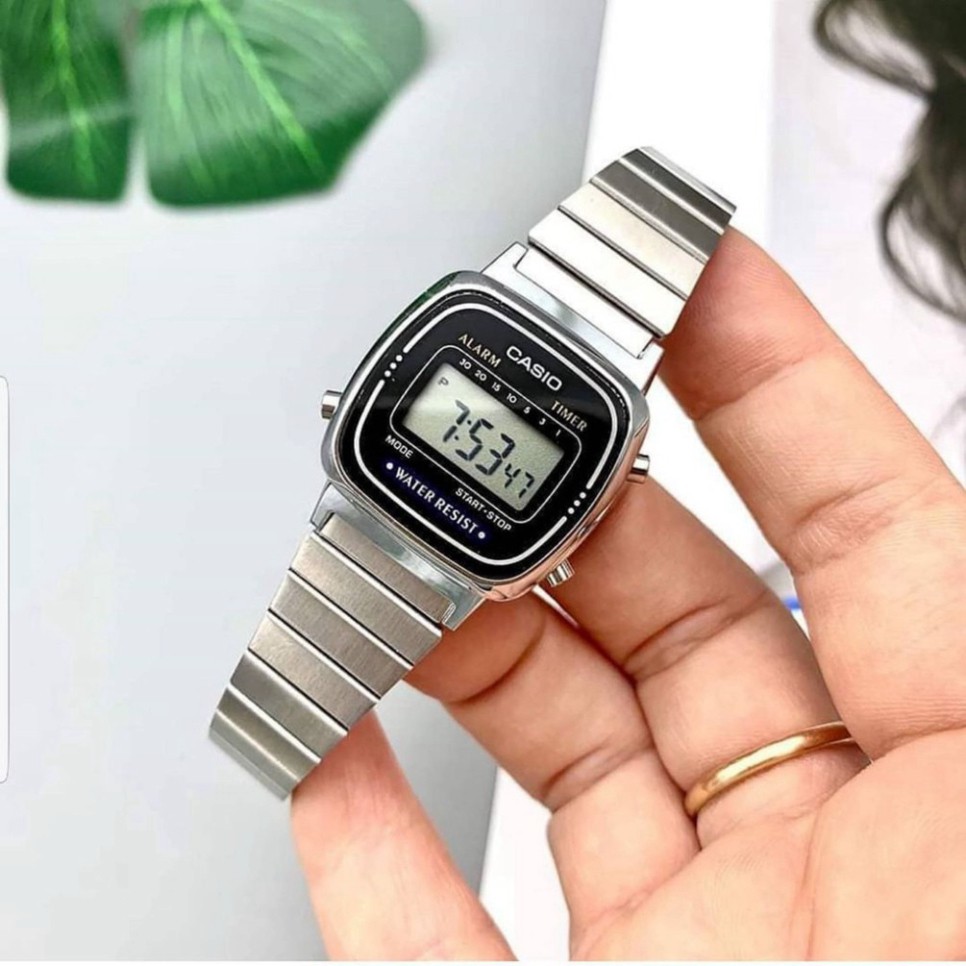 (Thẻ bảo hành 12 tháng) Đồng hồ nữ Casio LA670 bản mini đặc biệt, tặng box - Dong.ho.casio