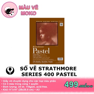 SỔ VẼ STRATHMORE SERIES 400 PASTEL  11"x14" toned tan