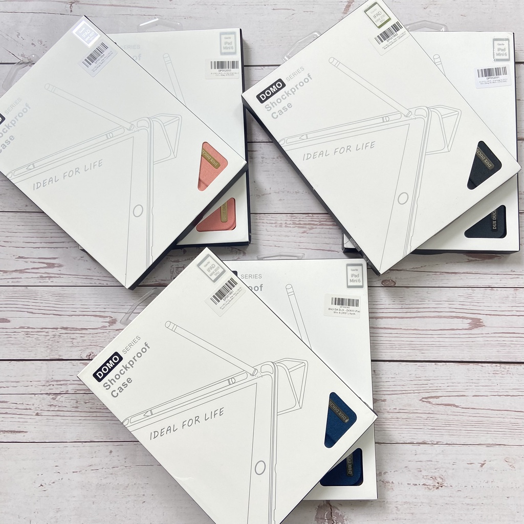 Bao da DUX DUCIS iPad Mini 6 / Mini 5/4  - Mặt lưng TPU mềm, Có ngăn đựng bút - Xanh