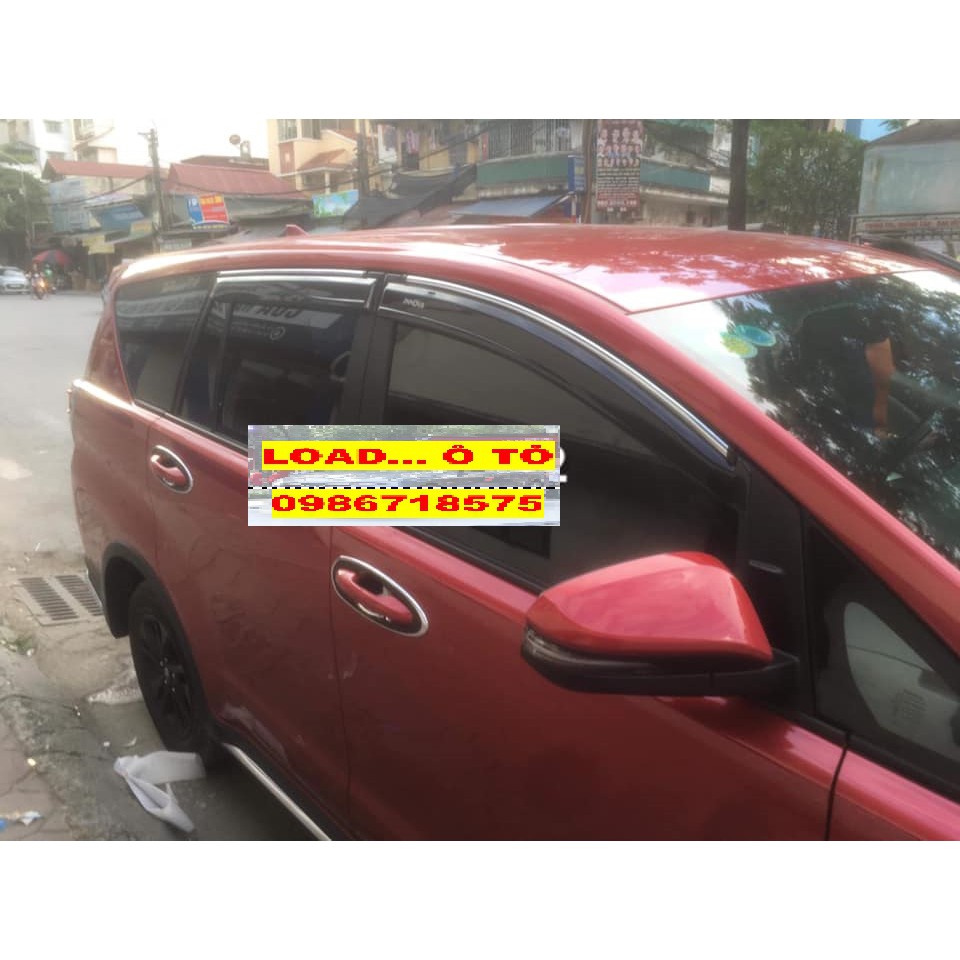 VÈ CHE MƯA Xe Toyota INNOVA 2022-2017 CHỈ MẠ Crom Cao Cấp Mẫu Đen Mờ