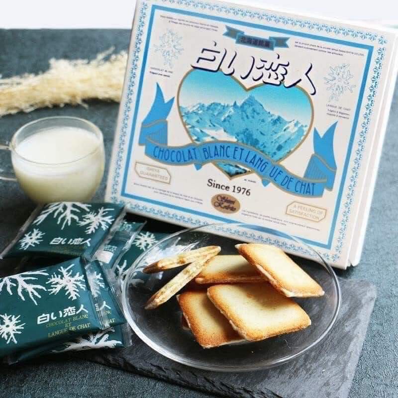 Bánh quy Shiroi Koibito Tuyết Trắng Nhật Bản thơm ngon giòn rụm