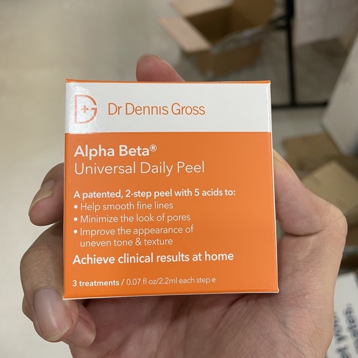 Thay da sinh học cường độ nhẹ Dr Dennis Gross Skincare Alpha Beta Universal Daily Peel 3 set