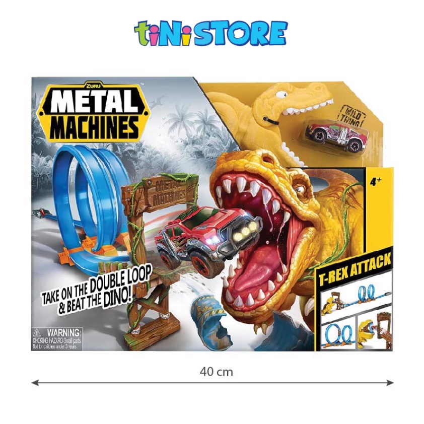 Bộ đồ chơi đường đua đối đầu T-Rex Zuru Metal Machines - 6702