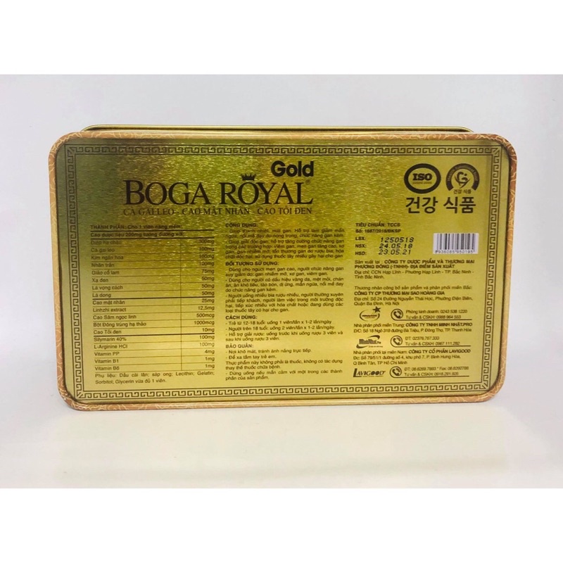 VIÊN UỐNG GIẢI ĐỘC GAN BOGAROYAL