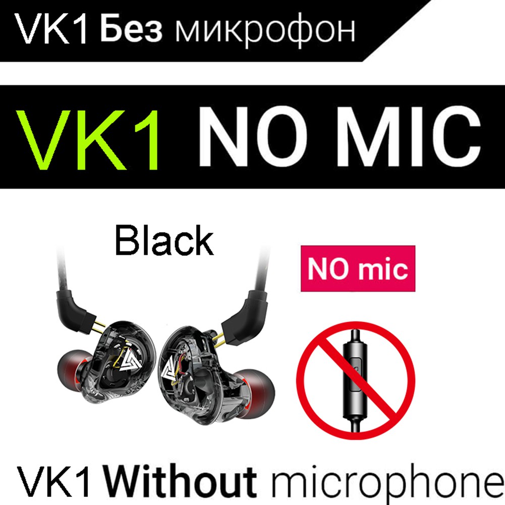 Timikar QKZ VK1 Wired In-Ear Earphones Bass HiFi Earbuds Sports Headphones with Mic