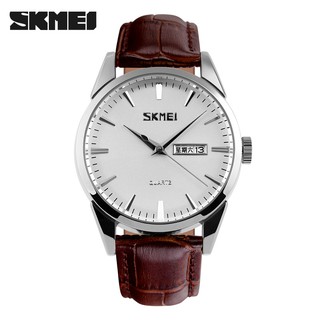 Đồng hồ nam skmei 9073 dây da