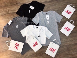 Áo thun trơn ôm H&M (HÀNG KÈM TÚI NHƯ TRONG HÌNH)hàng chuẩn hình