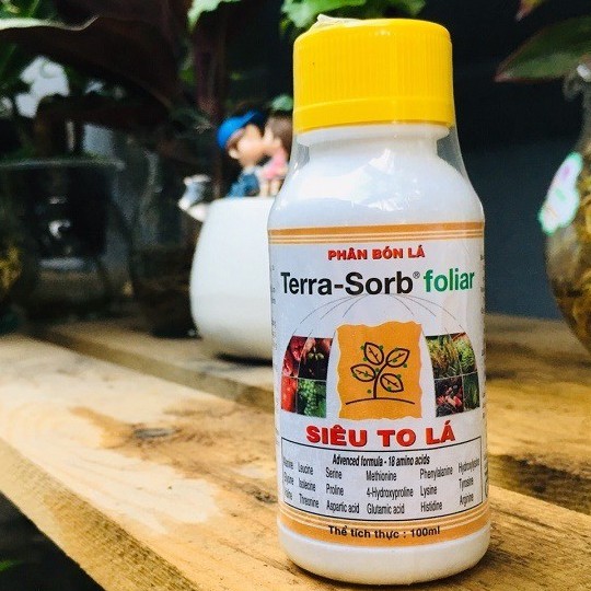 Phân bón lá Terra-sorb foliar Siêu To Lá (chai 100ml), dành cho phong lan, hoa hồng và cây kiểng