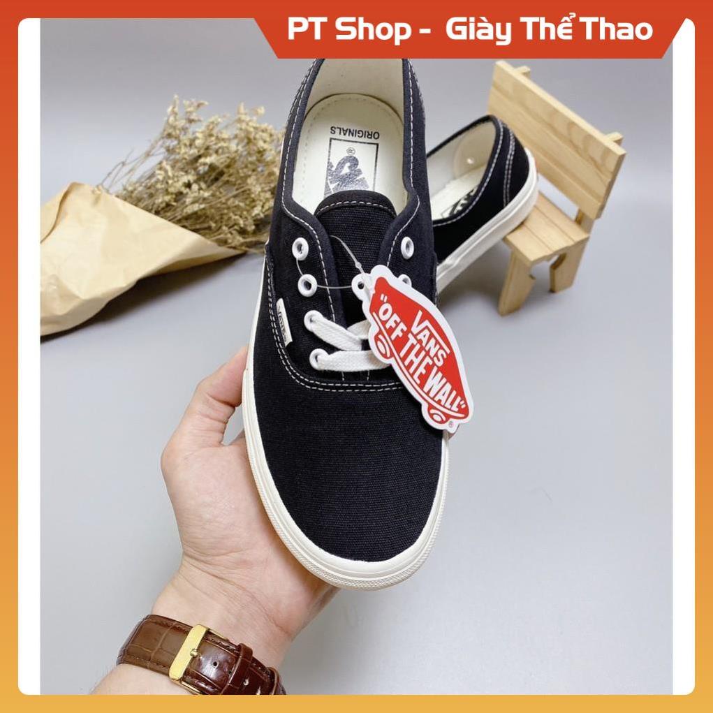 PT Shop [ Freeship - Xả Kho ] Giày Thể Thao Van Classic Nam Nữ, Giày Vải Basic Màu Đen , Giày Sneaker