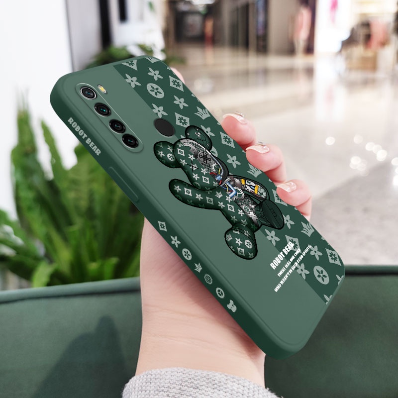 Ốp Điện Thoại Hình Gấu Cơ Khí Sáng Tạo Cho Xiaomi Redmi Note 8 7 Pro