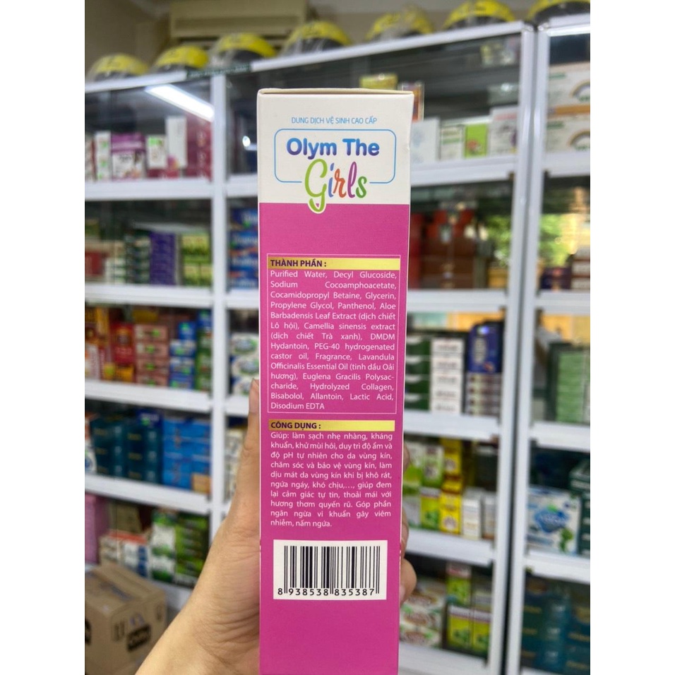 [Chính hãng] Dung dịch vệ sinh cho bé Olym the Girl (chai 200ml) an toàn,sạch thoáng,ngăn mùi 24h,dùng cho trẻ từ 2-12t