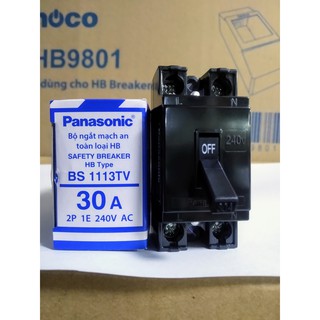 Cầu dao CB cóc Panasonic  20A 30A( BS1112TV, BS1113TV)
