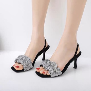 Sẵn 37- giày cao gót hở mũi
