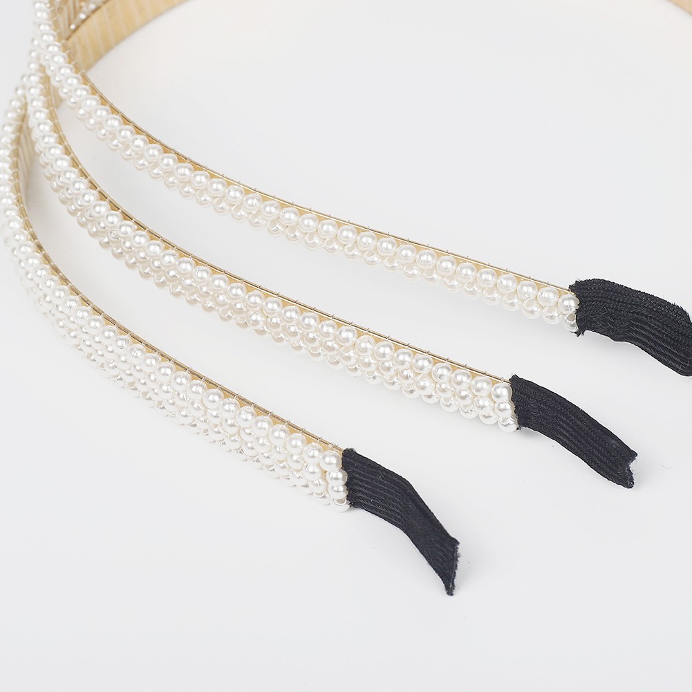 Băng Đô Cài Tóc Đính Ngọc Trai Nhân Tạo Thời Trang