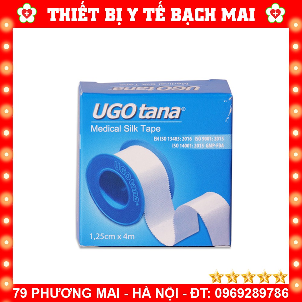 Băng Cuộn Vải Lụa Y Tế Ugotana Bảo Vệ Vết Thương Da Cỡ Nhỏ [1,24x4cm]