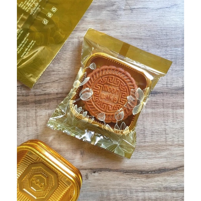 100 túi Sen vàng đựng bánh trung thu 150g, 200g