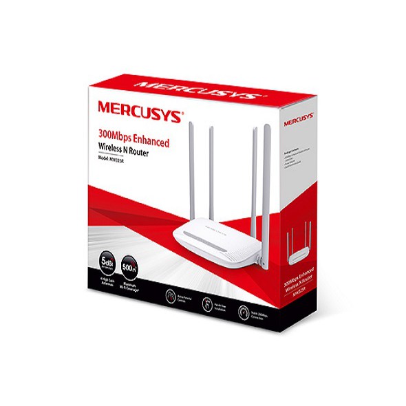 Bộ phát Wi-Fi 4 râu Mercusys MW325R nâng cao chuẩn N tốc độ 300Mbps | BigBuy360 - bigbuy360.vn