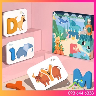 Đồ Chơi Thông Minh - Bộ Thẻ Bảng Chữ Cái và Số Tiếng Anh #ALPHABET PAIRED CARD