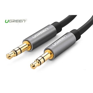 Cáp Audio 3.5mm dây tròn mạ vàng 24K Chính hãng Ugreen 10734 dài 2m