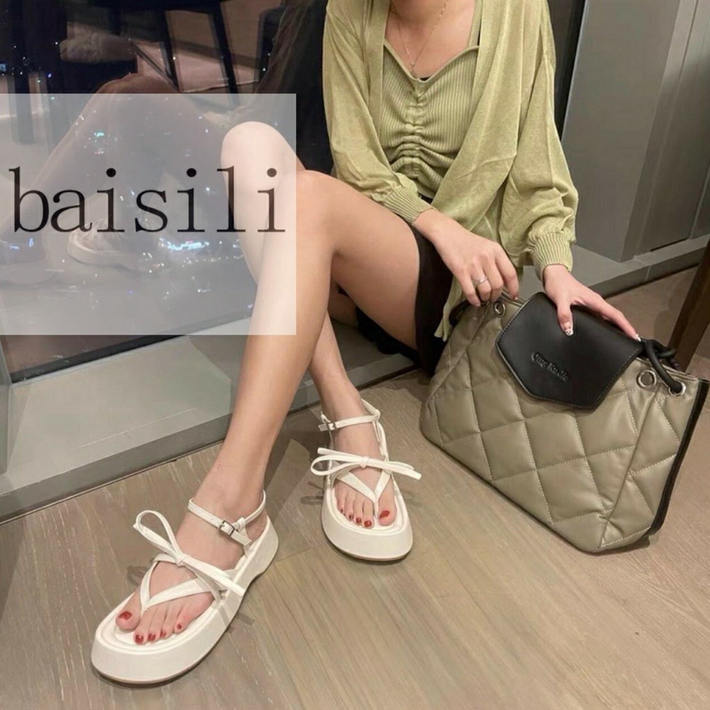 SANDAL XUỒNG BAISILI - GIÀY THỜI TRANG NỮ PHONG CÁCH HIỆN ĐẠI QUAI NGANG KẸP ĐẾ BẰNG BS220911