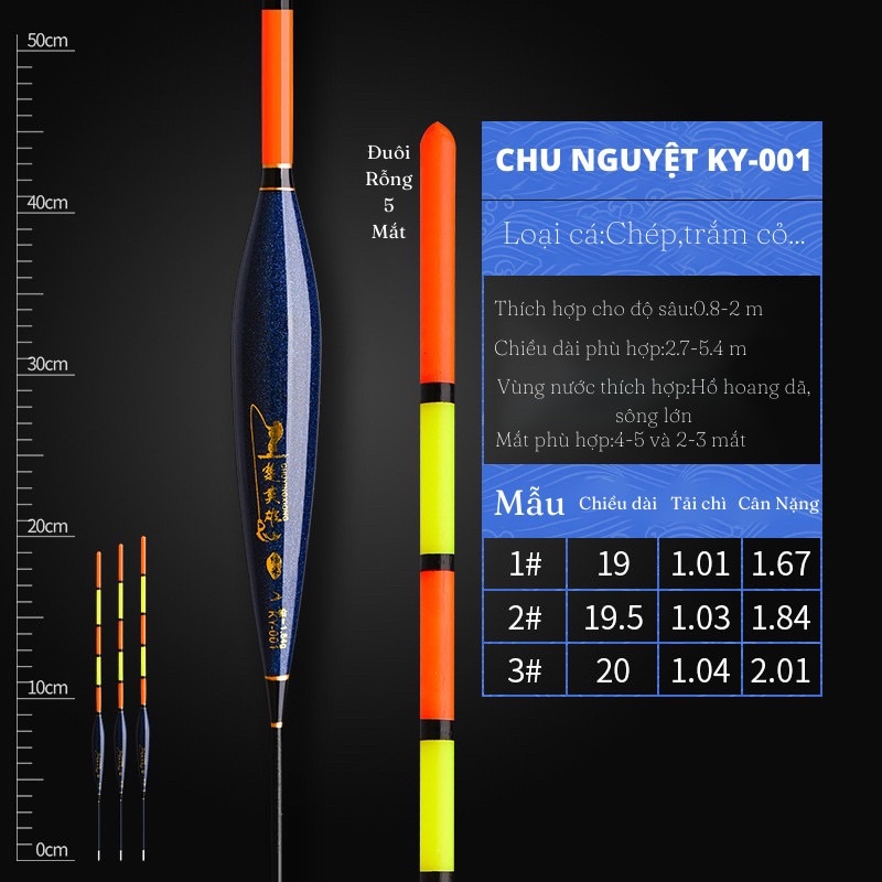 Phao câu đài tăm to Chu Nguyệt, ngọn 2,9mm nhìn rõ hơn, chống loá mắt