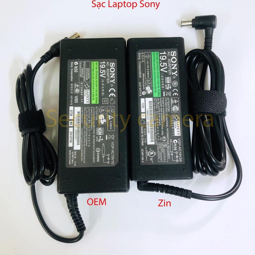 Sạc Laptop Sony zin 19.5V - 4.7A - 90W , ( dùng chung cho màn hình LG 19v)