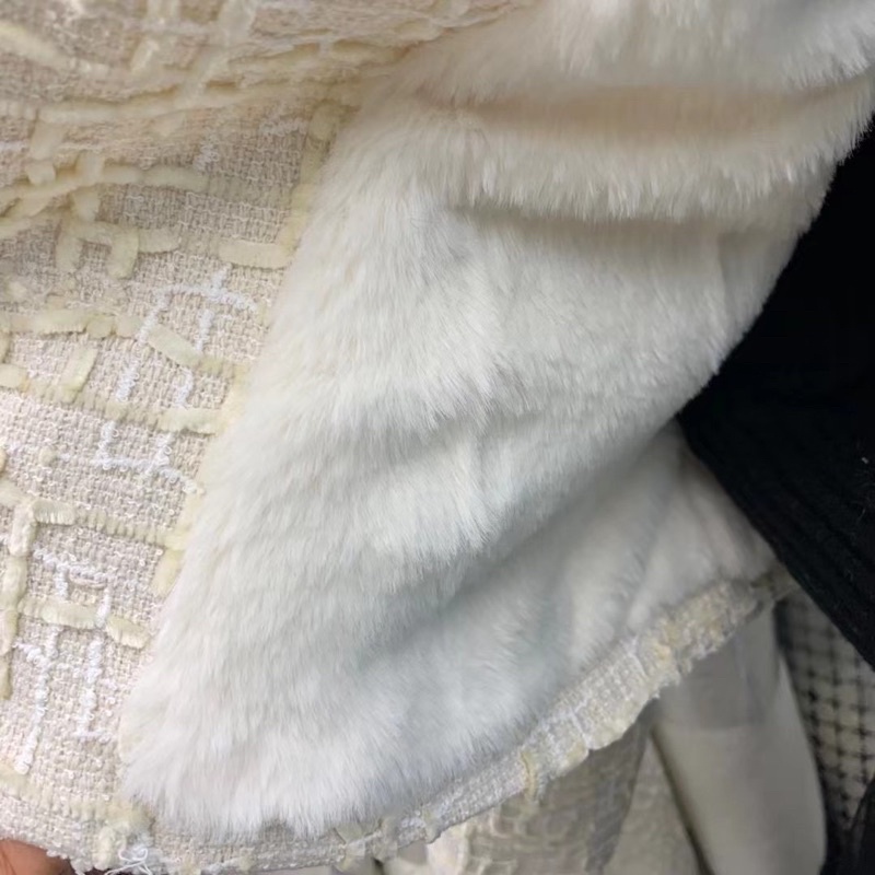 ( Ảnh thật ) A1060 Áo dạ tweed viền đá lót lông | BigBuy360 - bigbuy360.vn