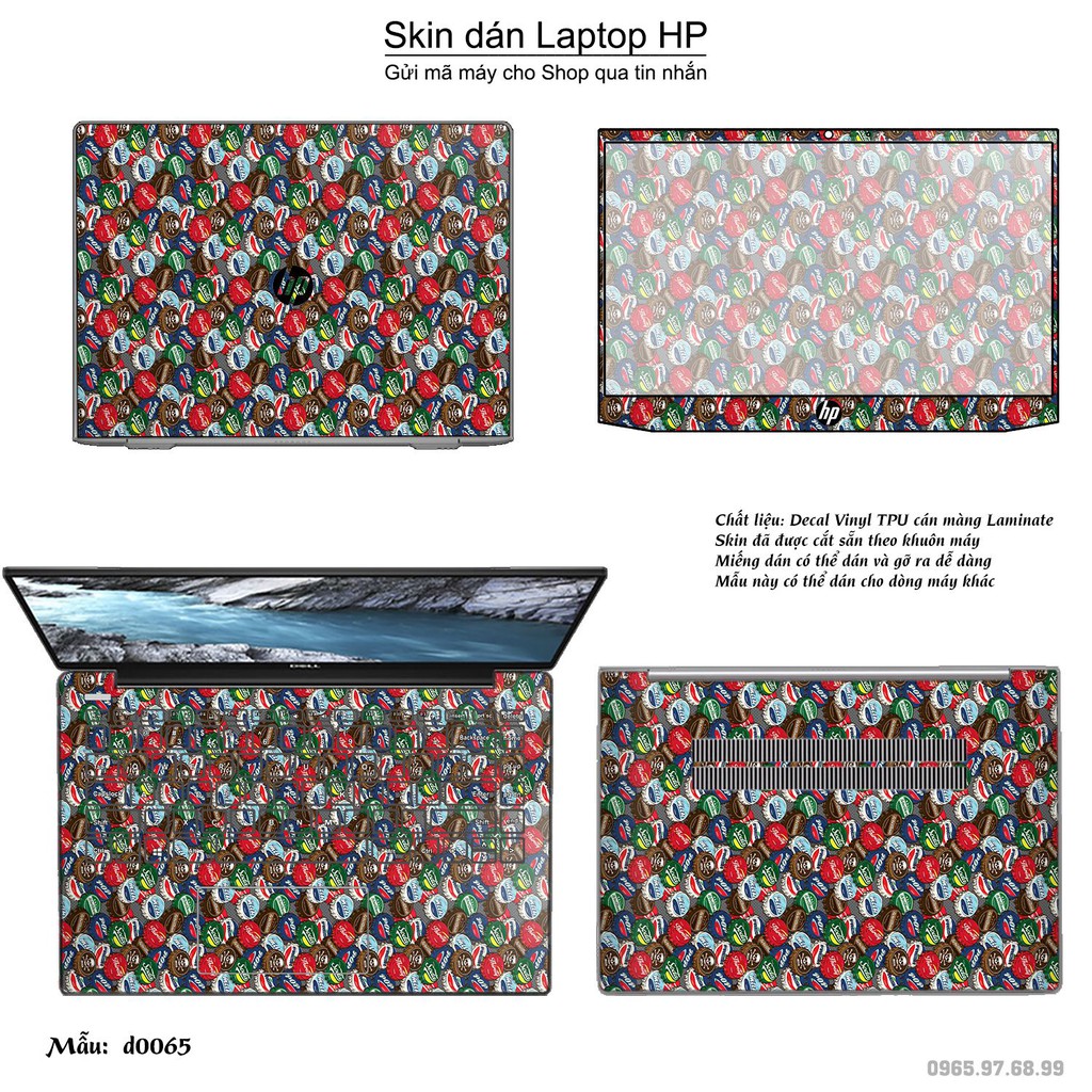 Skin dán Laptop HP in hình Sticker họa tiết (inbox mã máy cho Shop)