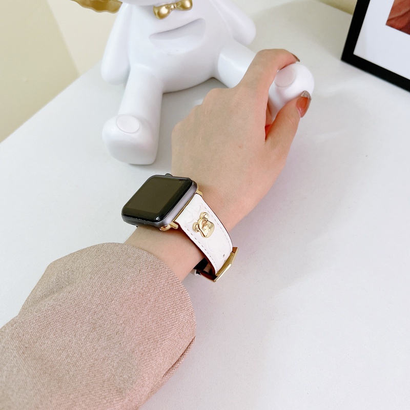 Dây Đeo Bằng Da Thật Cho Đồng Hồ Thông Minh apple watch 42mm 38mm 44mm 40mm 41mm 45mm iwatch 7 6 se 5 4 3 2 1