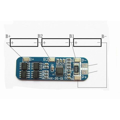 Mạch sạc bảo vệ nối tiếp 3 cell 18650